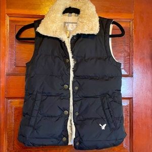 American Eagle Jacket Vest - Black - XXS